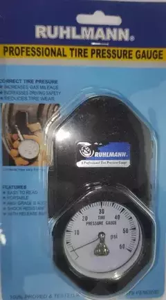 Medidor De Presion Neumaticos Manometro Ruhlmann Ru46000 - comprar online