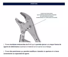 Pinza Fuerza Chapista Perro Regulable 10 PuLG Bremen 7808 - tienda online