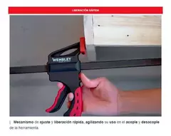 Prensa Sargento Carpintero Wembley 450 Mm 18 P. Lib Rap 7735