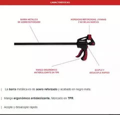 Prensa Sargento Carpintero Wembley 914 Mm 32 P. Lib Rap 7737 - tienda online