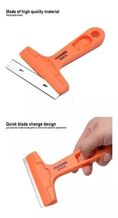 Rasqueta Raspador Para Vidrio + Hojas Repuesto Harden 620216 - comprar online