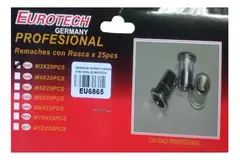Remache Tuerca Roscado M3 X 25mm Aluminio Eurotech 6865 - comprar online