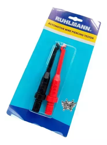 Set 2 Pincha Cable P/ Ficha Banana P/ Tester 2mm Ruhlmann