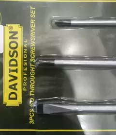 Set Juego De 3 Destornilladores Davidson Extralargo 450mm - Herramientas Dali