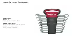 Set Juego De 8 Llaves Combinadas 10 A 19mm Wembley 7924 - comprar online