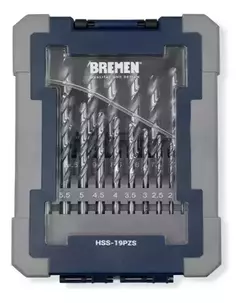 Set Juego De Mechas 19 Piezas 1 - 10 Mm Bremen 7884