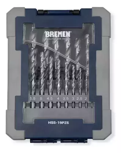 Set Juego De Mechas 19 Piezas 1 - 10 Mm Bremen 7884