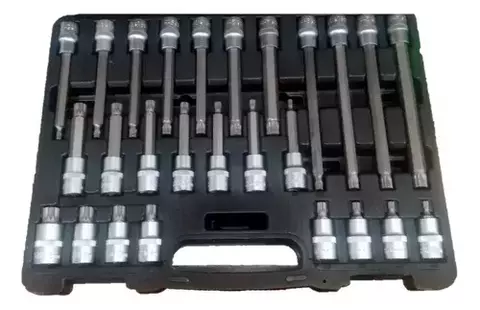 Set Juego De Puntas Torx T20 A T70 ( 32 Piezas ) Gd Tools