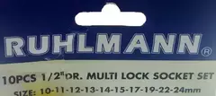 Set Juego X10 Tubos Multilock Multifuncion Enc 1/2 Ruhlmann - Herramientas Dali