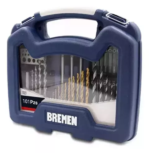 Set Kit Bremen 101 Pz Mechas Puntas Paleta Titanio 7727