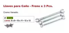 Set Llaves 3 Pzs Para Caño 8-13 Freno Corona Eurotech Eu3379 - tienda online