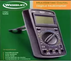 Tester Digital Multímetro Wembley Pantalla Grande 5269 - Herramientas Dali