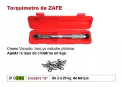 Torquimetro Zafe Encastre 1/2'' 20kgm 45cm Eurotech Eu346 en internet