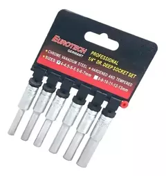Tubos Largos Hexagonales 1/4 Eurotech 4 A 7 Mm Eu2429