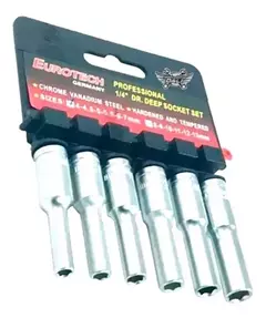 Tubos Largos Hexagonales 1/4 Eurotech 4 A 7 Mm Eu2429 - comprar online