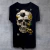 CAMISETA REGULAR PRETA CAVEIRA BOLA - comprar online