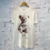 Camiseta Oversized Regular White Bear na internet