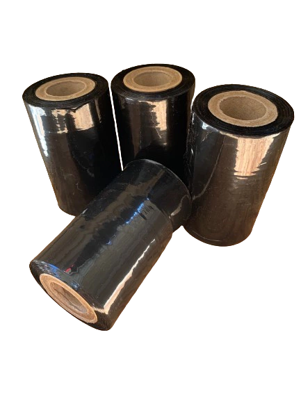 Bobina de Filme Stretch 10cm x 120m Preto