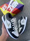 DUNK PRETO/BRANCO SIMBOLO CINZA