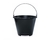 BALDE PLASTICO PRETO DE PEDREIRO 12LTS REF BC12