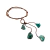 Cinto boho chic com cordão trançado e pedras naturais turquesa, acessório versátil e autêntico.

