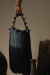 bolsa de franjas super tramada na cor azul