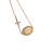 Pulseira Medalha Cravejada banhada em ouro, com medalha de Nossa Senhora, cruz e detalhes em zircônias brilhantes.

