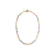 Colar Jades Multicolor com Cristais de Rocha 48cm