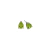 Brinco Solitario Gota Apple Green 10mm - comprar online