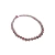 Colar Praiano Cristais 10mm cordão rosa 45cm
