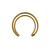 Bracelete duplo com banho ouro vintage, design liso e ajuste confortável

