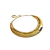 Maxi colar bold em ouro com design minimalista e metalizado.