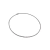 Colar Riviera Classica em formato quadrado, com zircônias, exibindo um design minimalista e sofisticado.