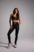 Calça Legging Abertura na Barra - Black - comprar online