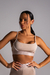 Top Elastic com Detalhe Branco - Nude Cirre