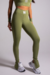 Calça Legging Abertura na Barra - Verde militar - loja online