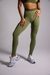 Calça Legging Recortes - Verde Militar na internet