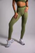 Calça Legging Recortes - Verde Militar na internet
