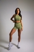 Top com Bojo Sport Elastic - Verde Militar - loja online