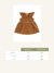Vestido Babado Algodão Orgânico - Marrom - loja online