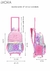 Mochila Carro Matelasse Rosa Con Llavero 18" Fantasy en internet