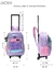 MOCHILA CARRO CROMATICO LILA ACQUA CON LLAVERO 18" CUPCAKE en internet