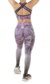 Conjunto calza y top con espalda abierta CALAVERAS VIOLETA