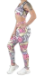 Conjunto calza y top con espalda abierta POP ART en internet