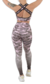 Conjunto calza y top con espalda abierta CAM ROSA