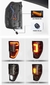 JUEGO FAROS TRASEROS LED BLACK DAKAR RANGER 12/22 - Misil Ventas