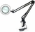 Aro Led Con Lupa + Soporte De Mesa Articulado Con Agarre