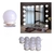 Kit 10 Focos Lamparas Luz Led Espejo Usb Blanco frio