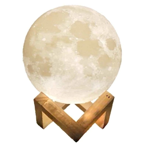 Humificador Difusor Luna Moon 3D Electrico Vapor Luz