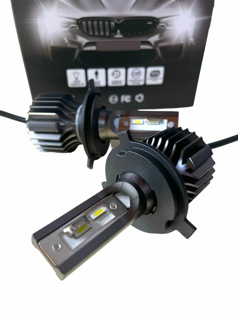 Kit Led Cree Q6 Csp Canbus Sin Cooler H4 Alta Y Baja Juntas